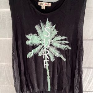 Black Surf Tank Top